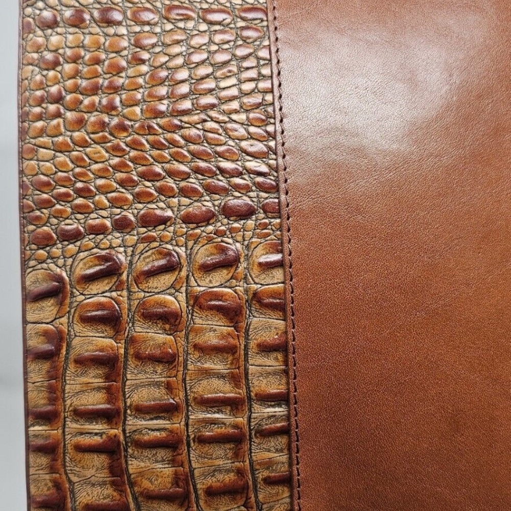 Brahmin Vintage Leather Tuscan Pecan Tote Bag - Picture 5 of 14